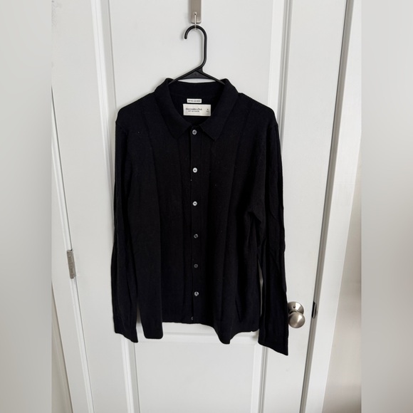 Abercrombie & Fitch Other - Abercrombie & Fitch Black Cotton Cashmere Sweater